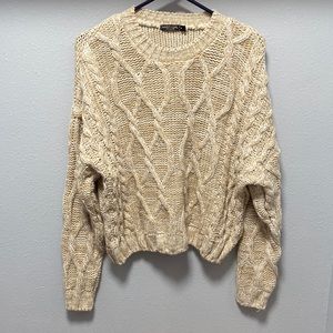 Nasty Gal cable knitted sweater